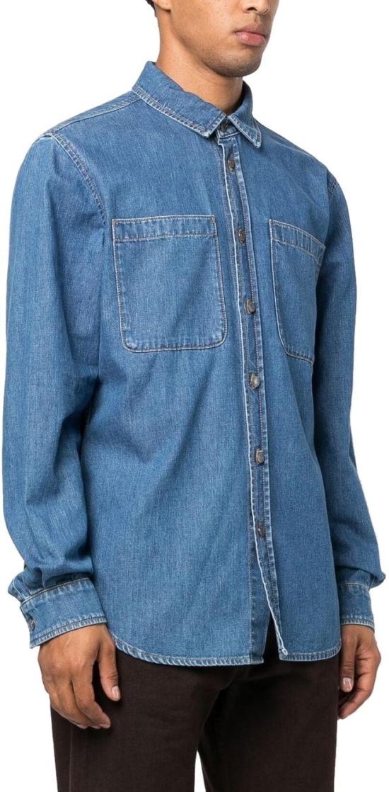  모스키노 데님 셔츠 A021420381290 BLUE - MOSCHINO