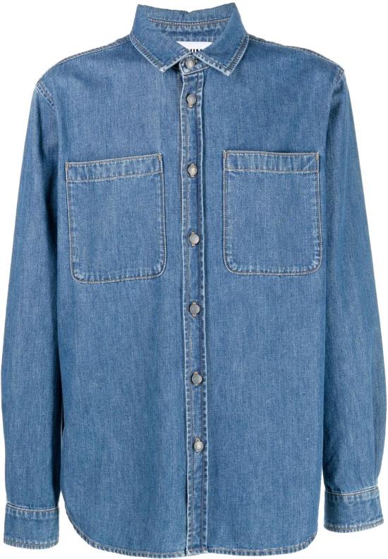  모스키노 데님 셔츠 A021420381290 BLUE