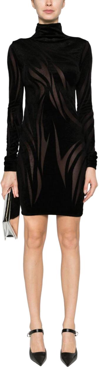  뮈글러 미디 원피스 23W2RO151511081999 BLACK - MUGLER