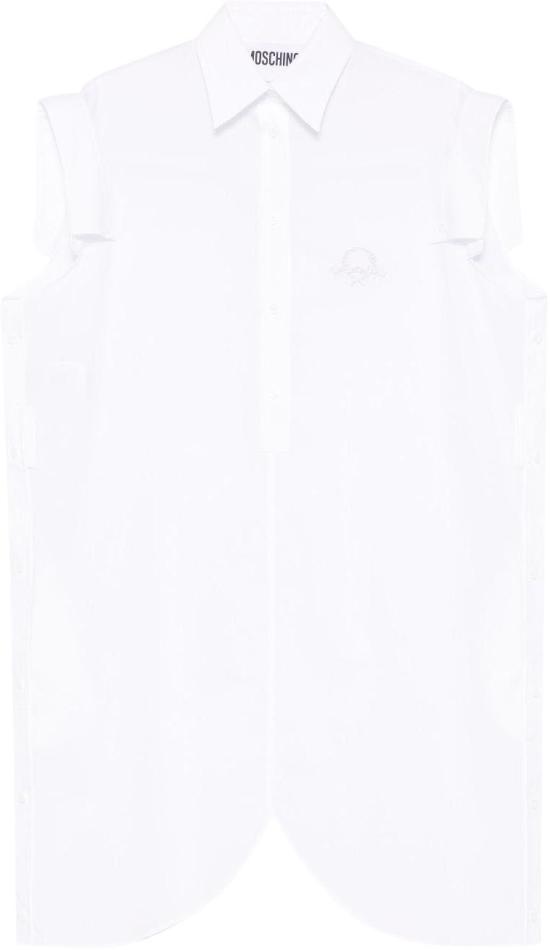 25SS 모스키노 미디 원피스 A040605342001 WHITE