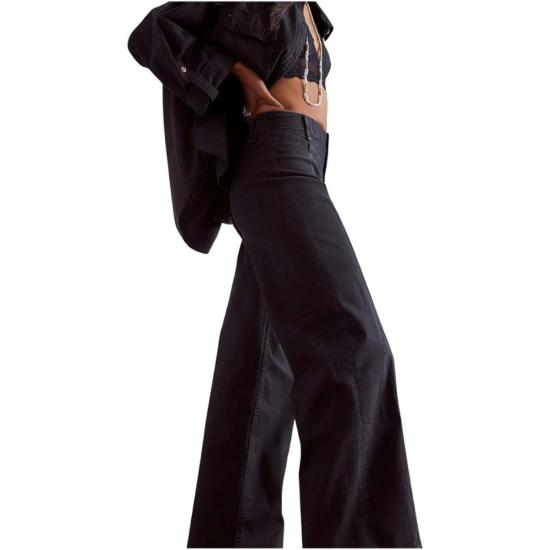  프리피플 데님 팬츠 리브레 와이드 레그 진 카페 누아르 - FREE PEOPLE