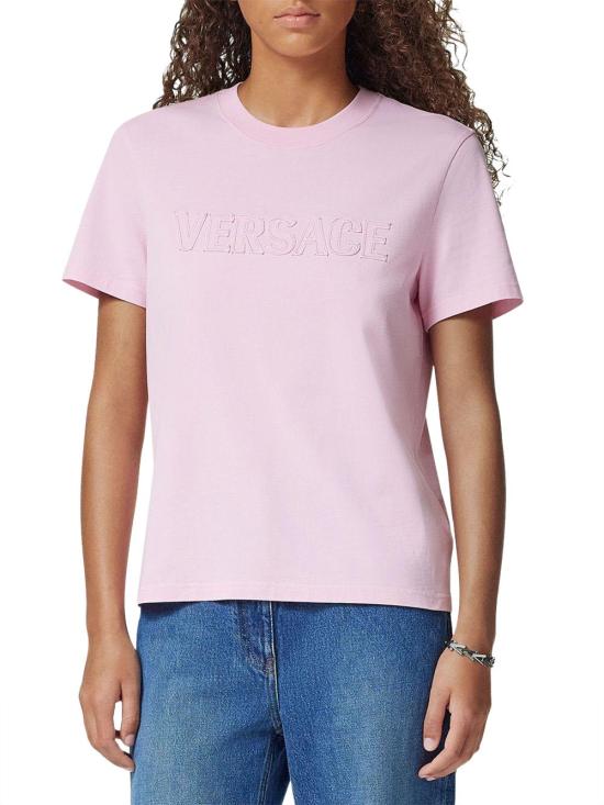 25SS 베르사체 반팔 티셔츠 10189811A136161PS1095 PINK - VERSACE