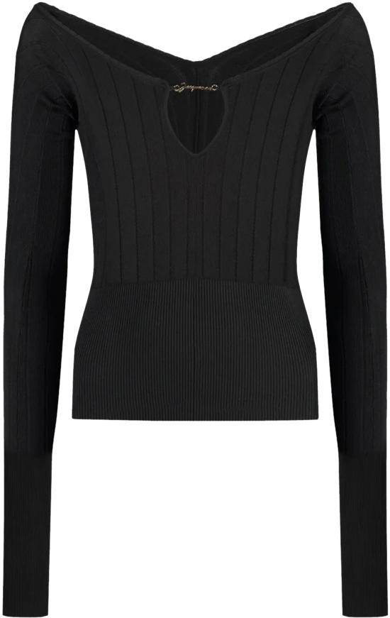  자크뮈스 긴팔 티셔츠 241KN3572358990 BLACK - JACQUEMUS