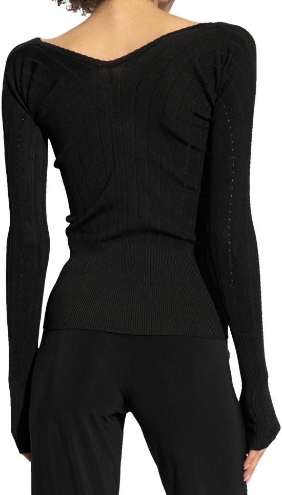  자크뮈스 긴팔 티셔츠 241KN3572358990 BLACK - JACQUEMUS