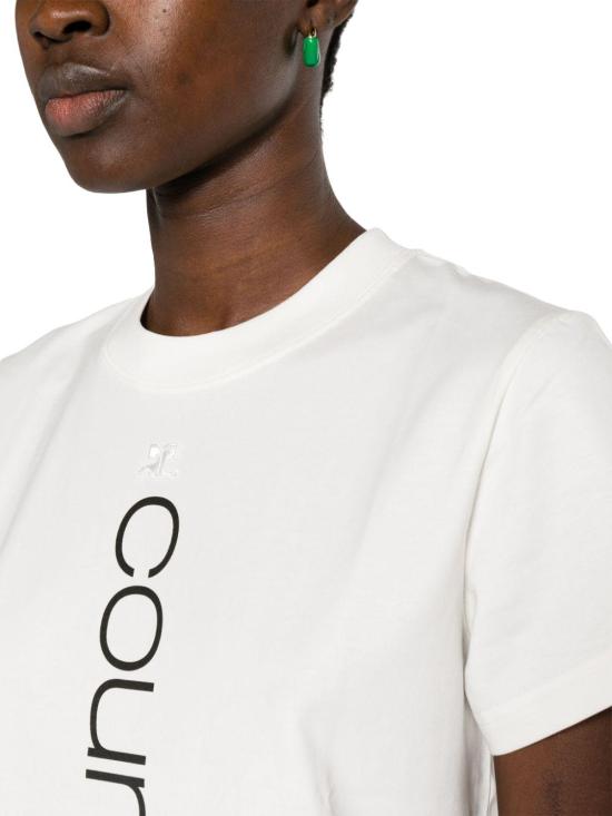  쿠레쥬 반팔 티셔츠 423JTS006JS01120001 WHITE - COURREGES