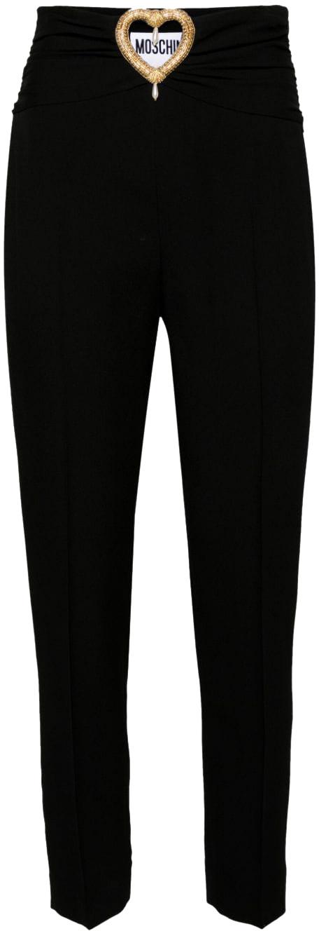  모스키노 스트레이트 팬츠 A032804338555 BLACK