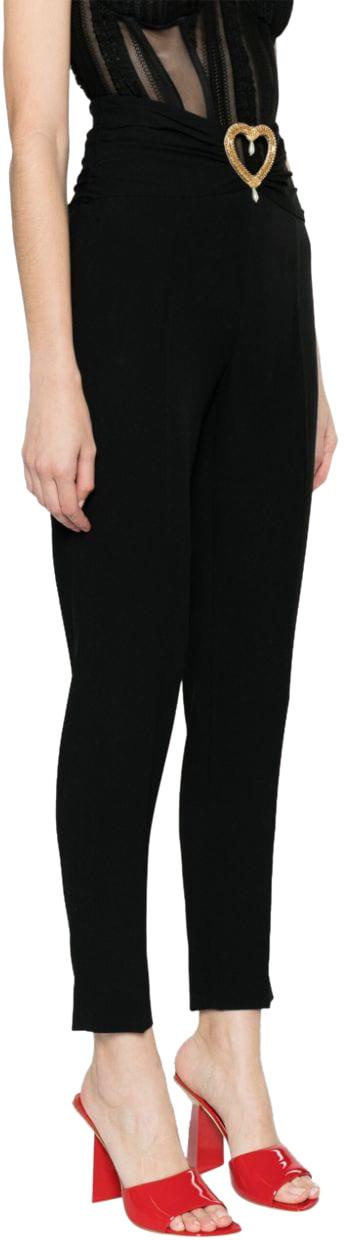  모스키노 스트레이트 팬츠 A032804338555 BLACK - MOSCHINO