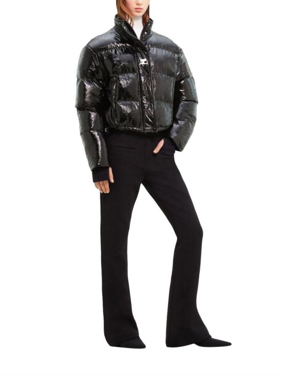  쿠레쥬 바이닐 숏 푸퍼 자켓 323CMA106VY00169999 BLACK - COURREGES
