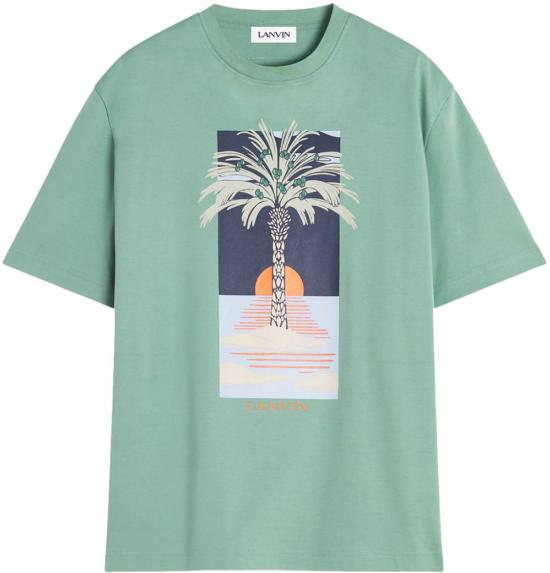 25SS 랑방 반팔 티셔츠 RMTS0115J173P25414 GREEN