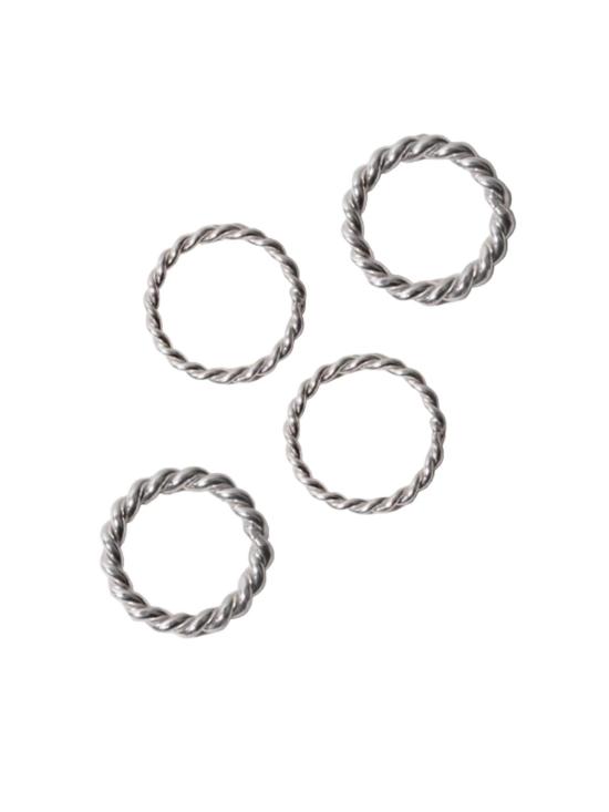  로렌 스튜어트 반지 스파이럴 로프 링 세트