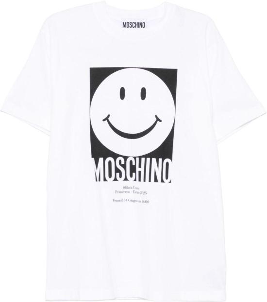  모스키노 반팔 티셔츠 J072302411001 WHITE