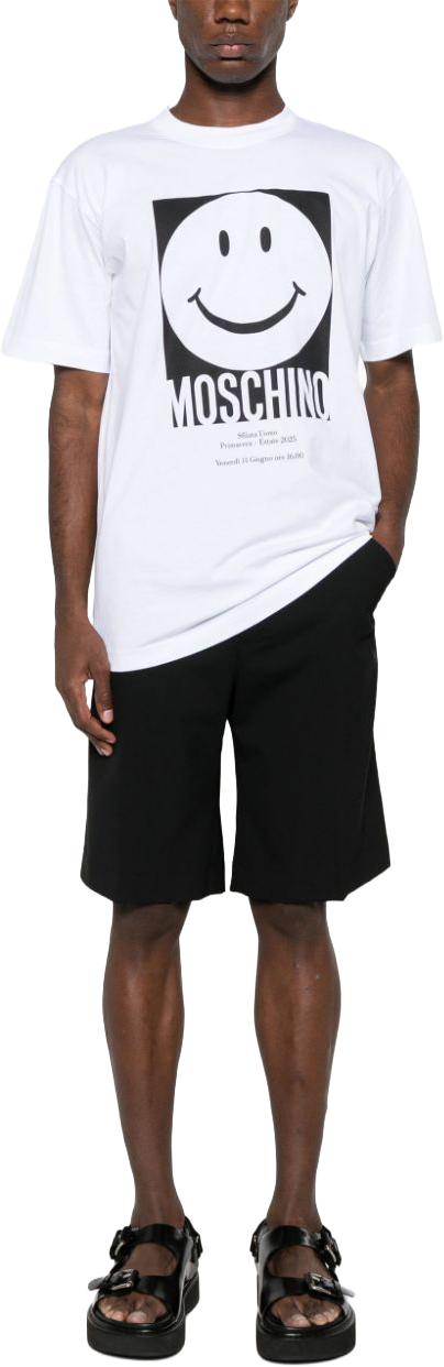  모스키노 반팔 티셔츠 J072302411001 WHITE - MOSCHINO