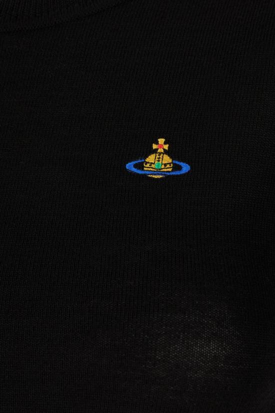 26SS 비비안웨스트우드 베아 니트 반소매 스웨터 1803002QY003FN401 BLACK - VIVIENNE WESTWOOD