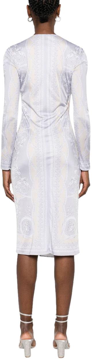 25SS 베르사체 미디 원피스 10180611A138715E450 SILVER - VERSACE