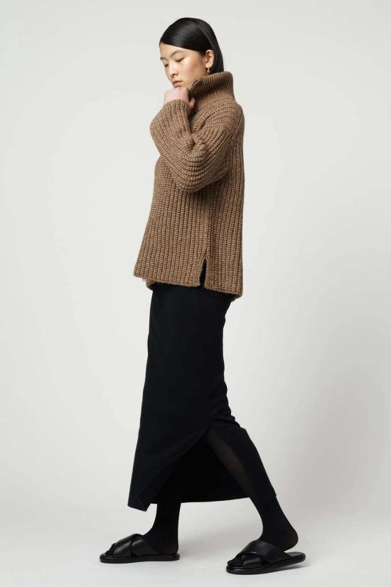  아뜰리에 델핀 가디건 아틀리에 델핀 알파카 리브 카디건 - ATELIER DELPHINE