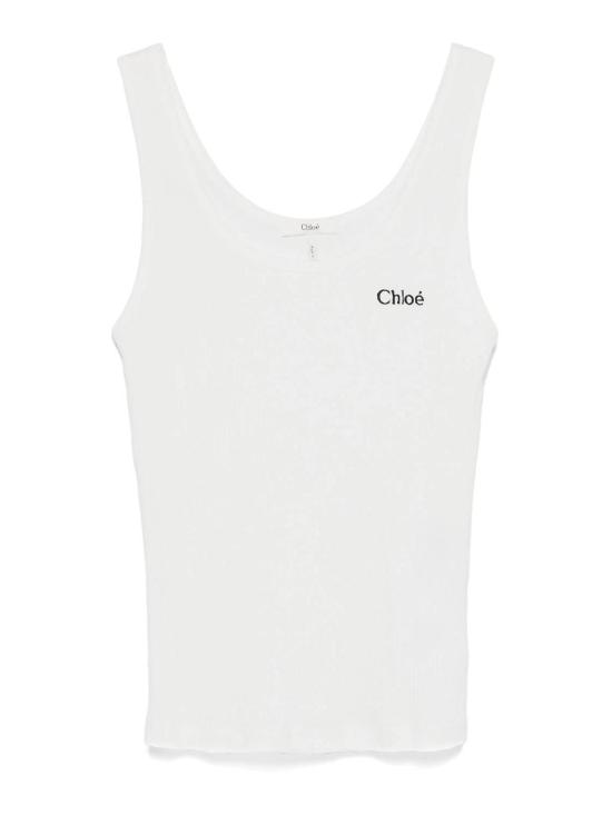  끌로에 민소매 티셔츠 25SJH12180101 White