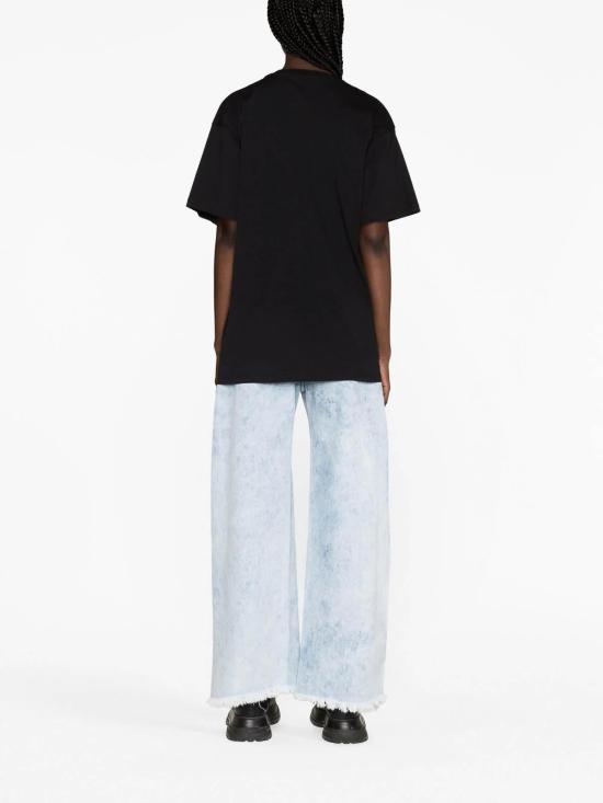  모스키노 반팔 티셔츠 070654411555 Black - MOSCHINO