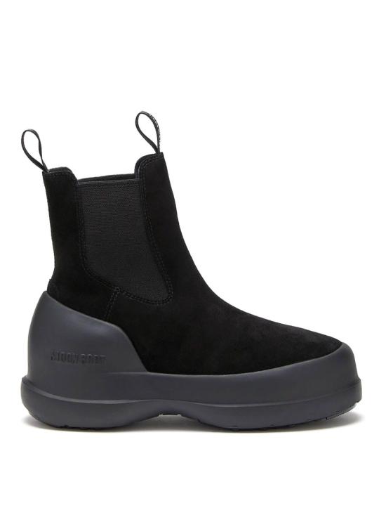 25FW 문부츠 루나 스웨이드 첼시 부츠 80D2480050N001 Black