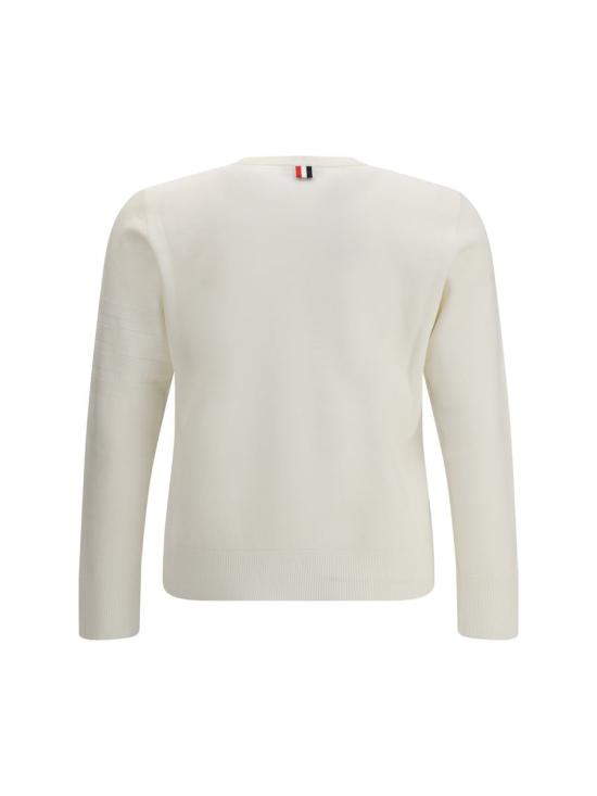 25FW 톰브라운 스웨터 MKA566AY1055 100 WHITE - THOM BROWNE