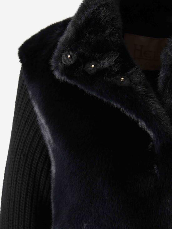 25FW 에르노 밍크 퍼 리조트 자켓  GC00072DR12624 9300NERO Black - HERNO