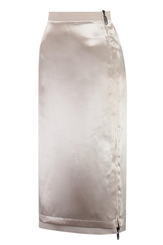  펜디 스커트 FQ7451ANQ4 F084J Beige - FENDI