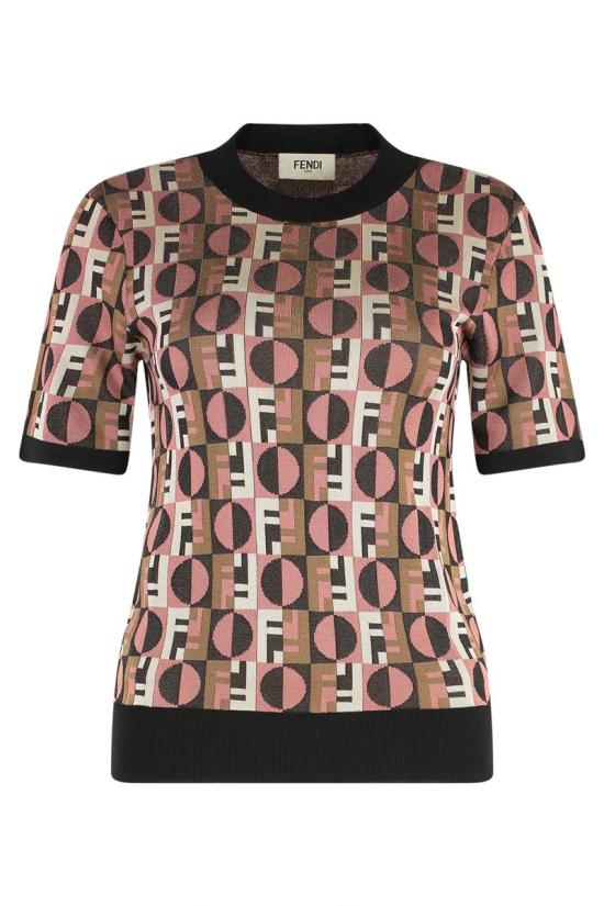 25FW 펜디 반팔 티셔츠 FZXE04AYLV F1T6N MULTICOLOR - FENDI