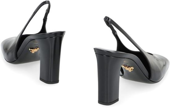 25SS 프라다 페이턴트 레더 슬링백 힐  1I838NF085055 F0002 Black - PRADA