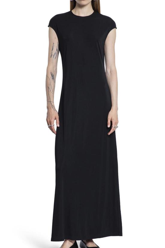 25FW 토템 롱 원피스 252WRD0188FB0162 001 Black