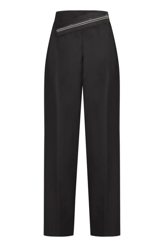  펜디 스트레이트 팬츠 FR6540S9A F0GME Black - FENDI