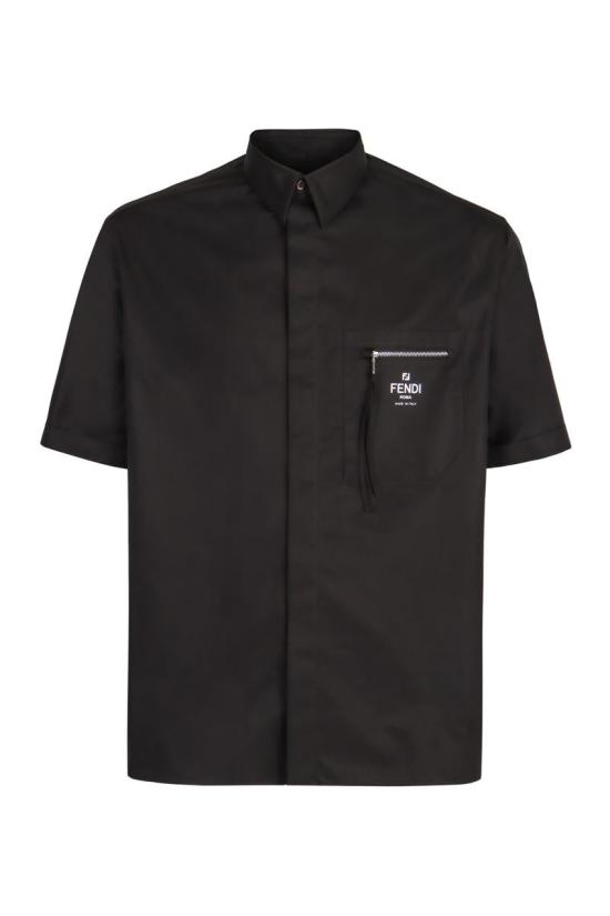 25FW 펜디 긴팔 셔츠 FS1097AN08 F0QA1 Black