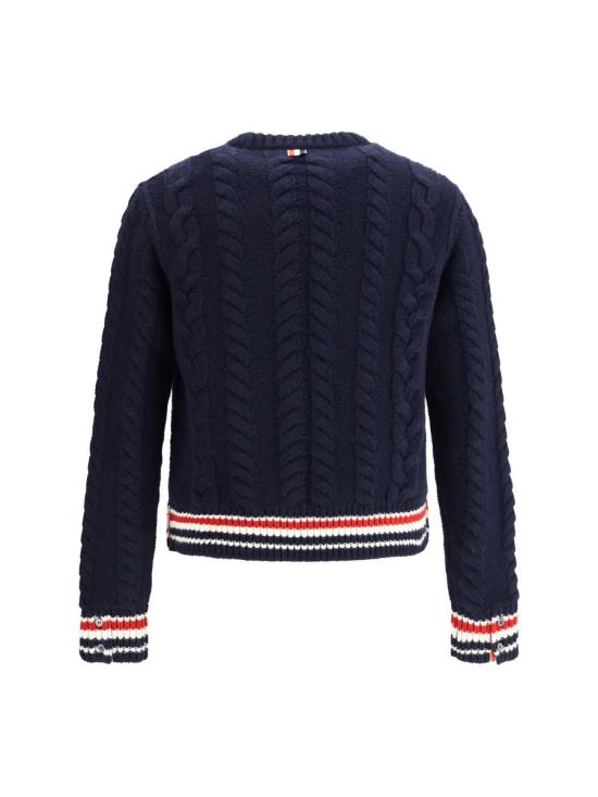 25FW 톰브라운 스웨터 MKA570AY1005 415 BLUE - THOM BROWNE