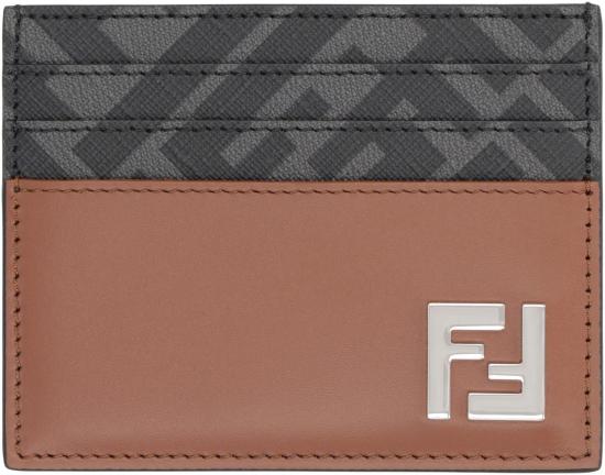 25SS 펜디 FF 스퀘어 카드 홀더  7M0164AFF2 F1SCD BROWN - FENDI