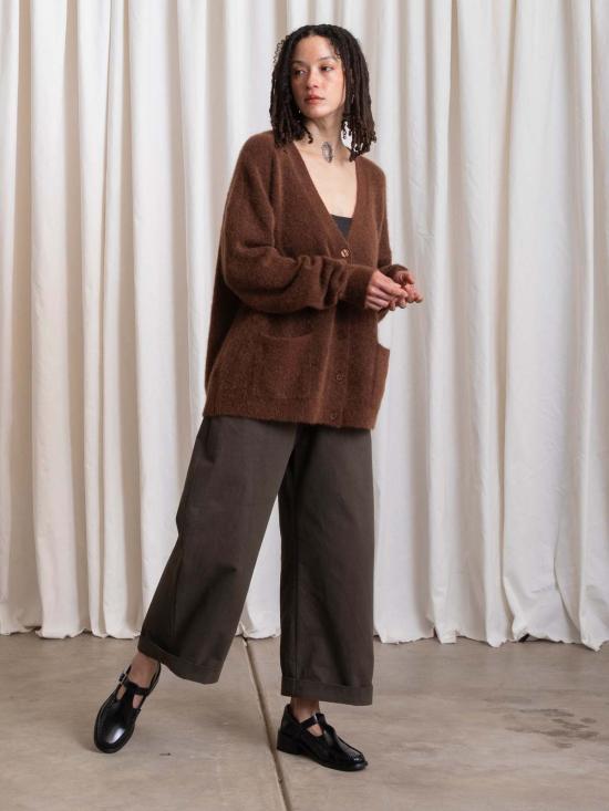  알리 골든 가디건 오버사이즈 모헤어 카디건 - ALI GOLDEN