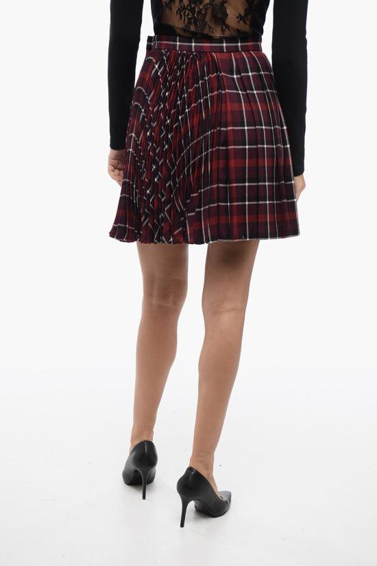  디올 숏 스커트 351J33A 1463 3849 Burgundy - DIOR