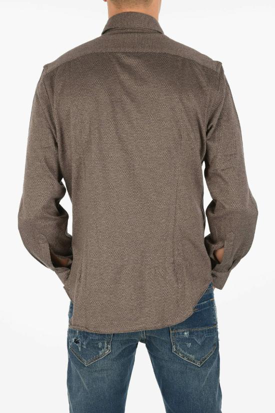  꼬르넬리아니 긴팔 셔츠 84P174 9811207 040 Marrone Viola - CORNELIANI