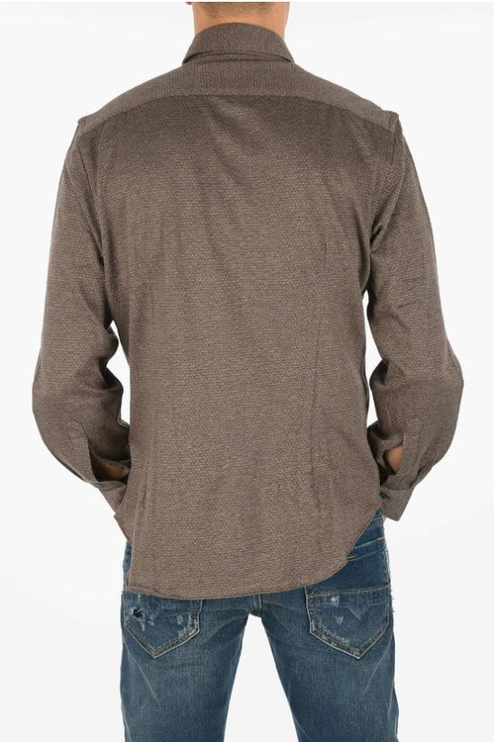  꼬르넬리아니 긴팔 셔츠 84P174 9811207 040 Marrone Viola - CORNELIANI