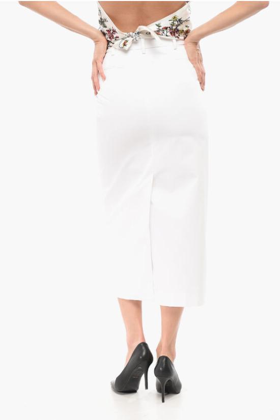  발렌티노 가라바니 롱 스커트 4B0RAB475DN 001 White - VALENTINO GARAVANI