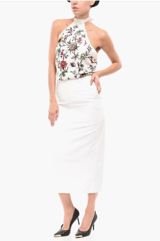  발렌티노 가라바니 롱 스커트 4B0RAB475DN 001 White - VALENTINO GARAVANI