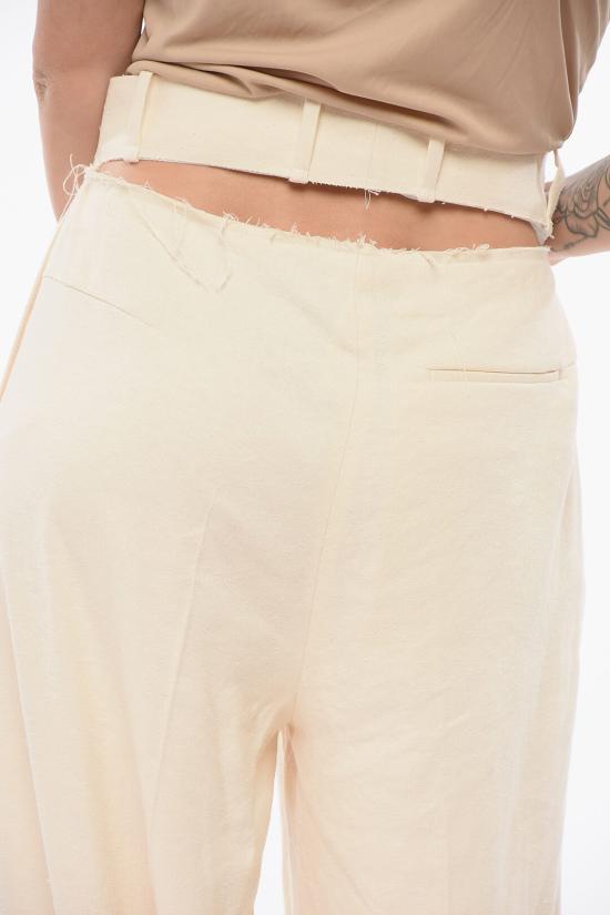  퀴라 스트레이트 팬츠 Q339SGQ0011 Beige - QUIRA