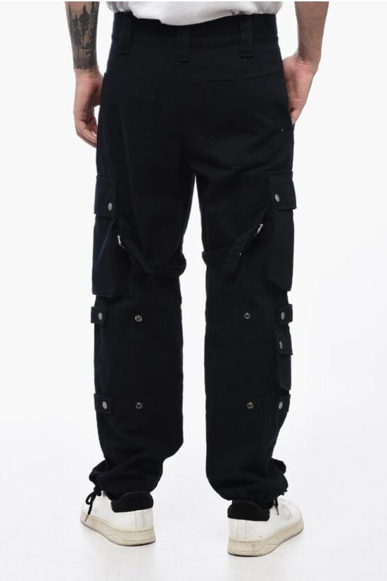  이자벨마랑 카고 팬츠 PA0115HA A2G05H 01BK Black - ISABEL MARANT