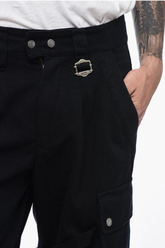 이자벨마랑 카고 팬츠 PA0115HA A2G05H 01BK Black - ISABEL MARANT