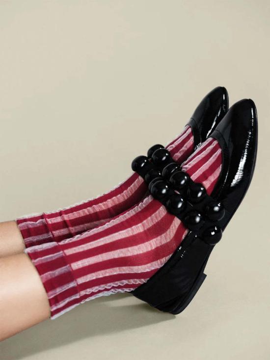  한셀 프롬 바젤 양말 한젤 바젤 미코노스 시스루 크루 - HANSEL FROM BASEL