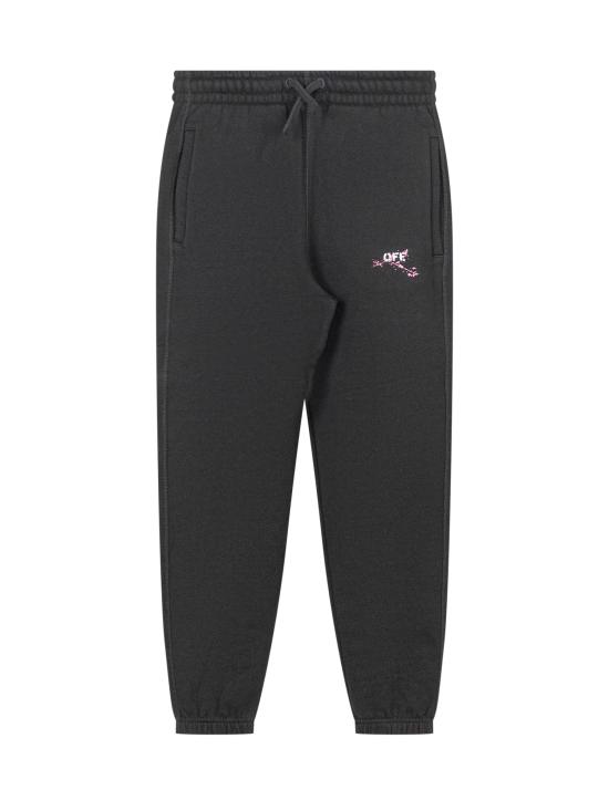 25FW [키즈] 오프화이트 팬츠 OGCH001F25FLE002 1032 BLACK FUCHSIA