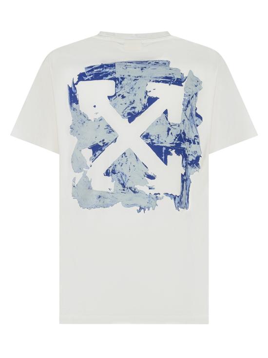 25FW [키즈] 오프화이트 티셔츠 OBAA002F25JER007 0145 WHITE BLUE - OFF WHITE