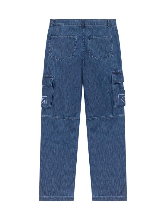 25FW [키즈] 오프화이트 진 OBYB002F25DEN001 3401 INDIGO WHITE - OFF WHITE