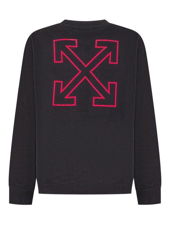 25FW [키즈] 오프화이트 풀오버 OBBA001F25FLE007 1025 BLACK RED - OFF WHITE