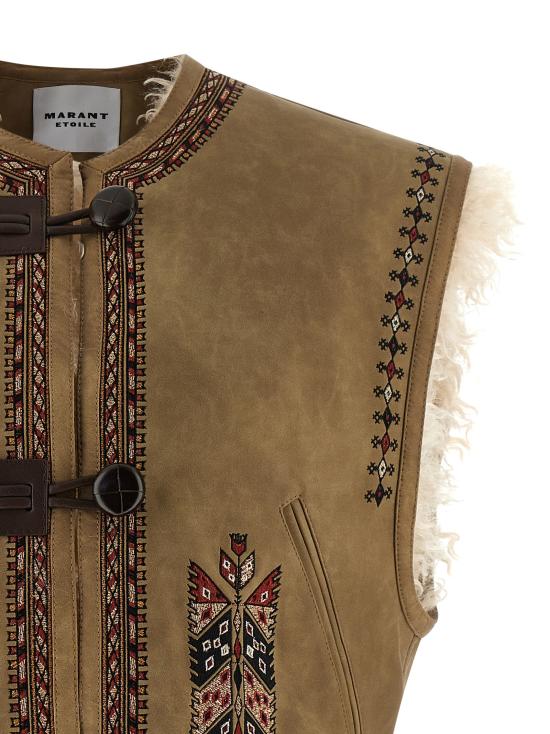 25FW 이자벨마랑에뚜왈 베스트 GI0061FAC3A02E50TA Beige - ISABEL MARANT ETOILE