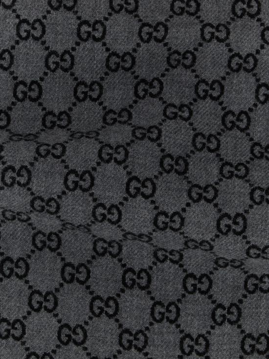 26FW 구찌 울 자카드 스카프 8355344G2001360 Gray - GUCCI