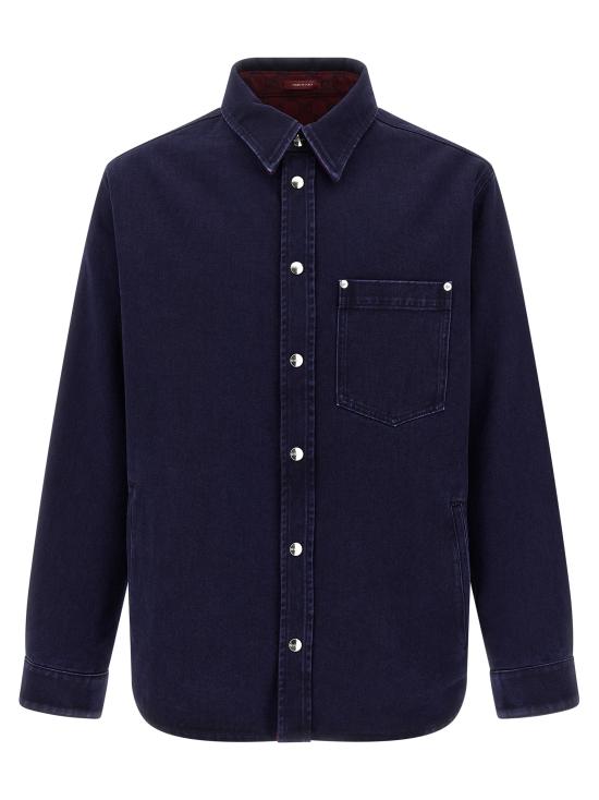 25FW 구찌 리버서블 데님 플란넬 셔츠 835282XDDB64447 Blue