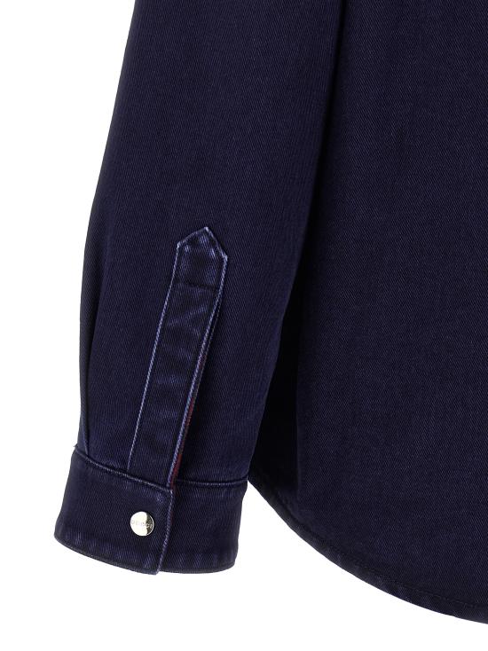 25FW 구찌 리버서블 데님 플란넬 셔츠 835282XDDB64447 Blue - GUCCI